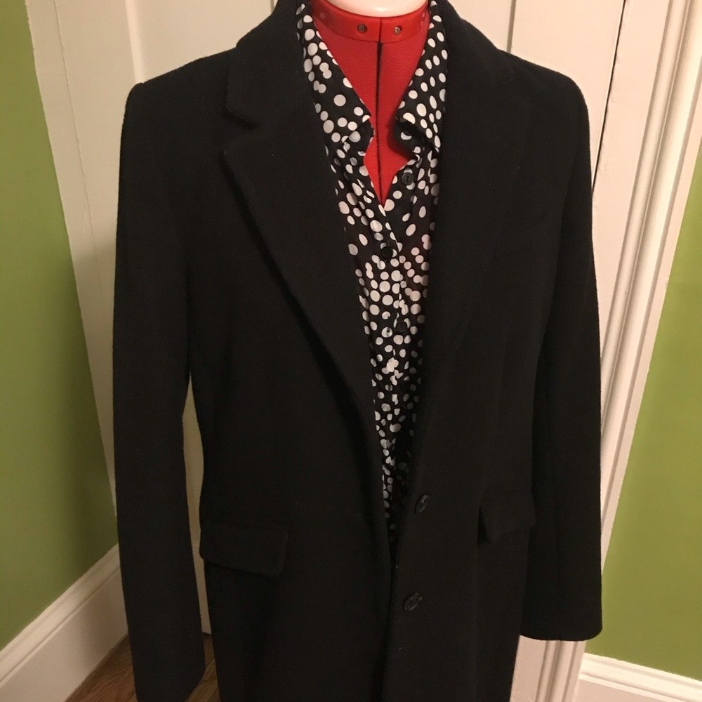 Long wool blend women’s coat